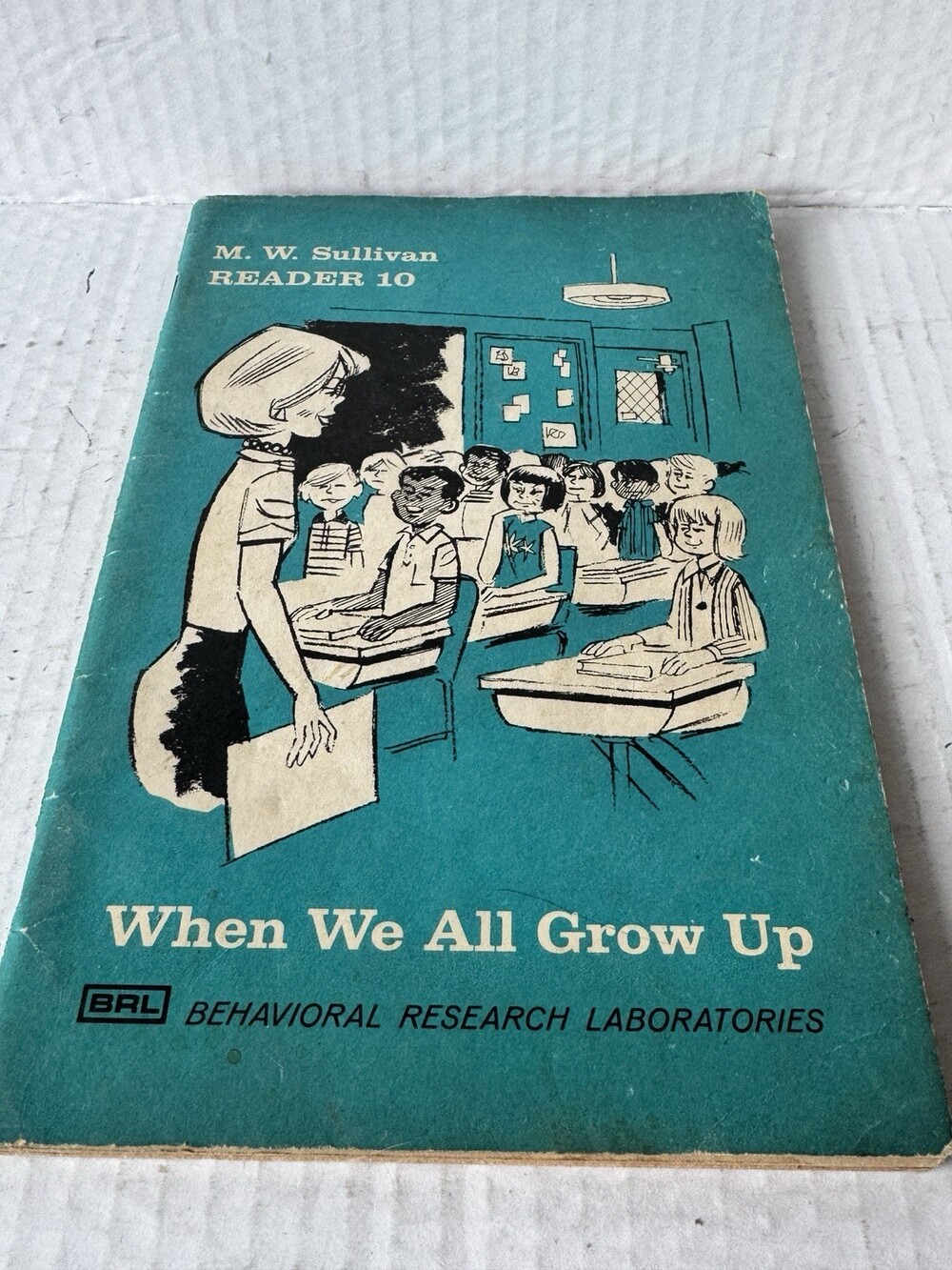 1967 M.W. Sullivan Reader 10 When We All Grow Up BRL Vintage School Book